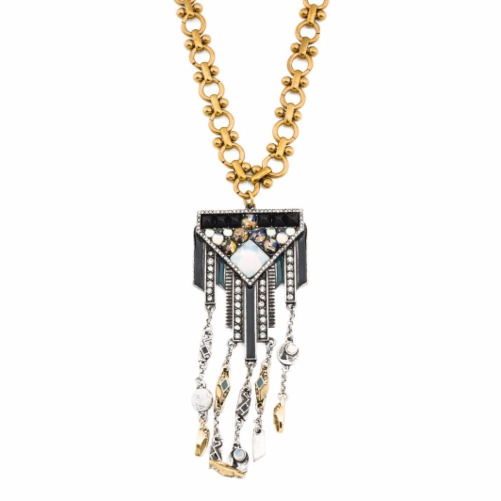 LULU FROST Citadel Two Tone Fringe Necklace